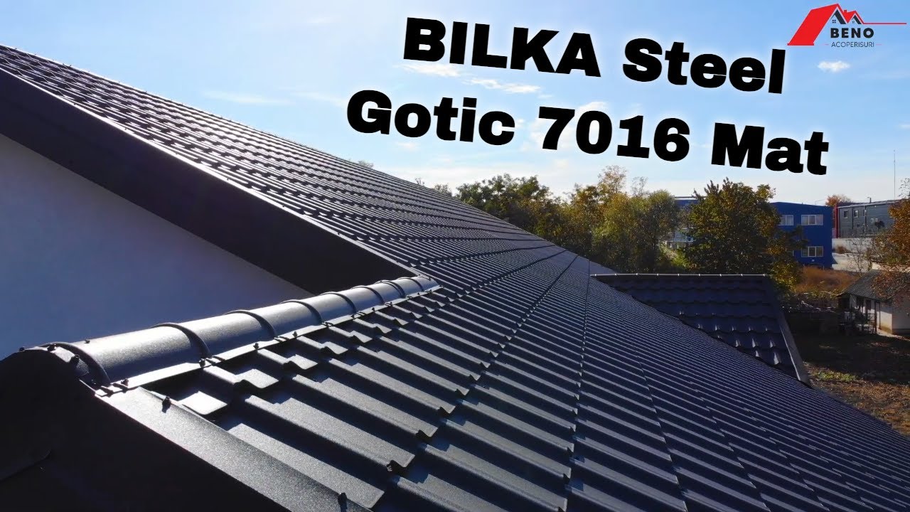 Bilka Gotic 7016 Mat | Beno Acoperisuri #tiglametalica #acoperisuri