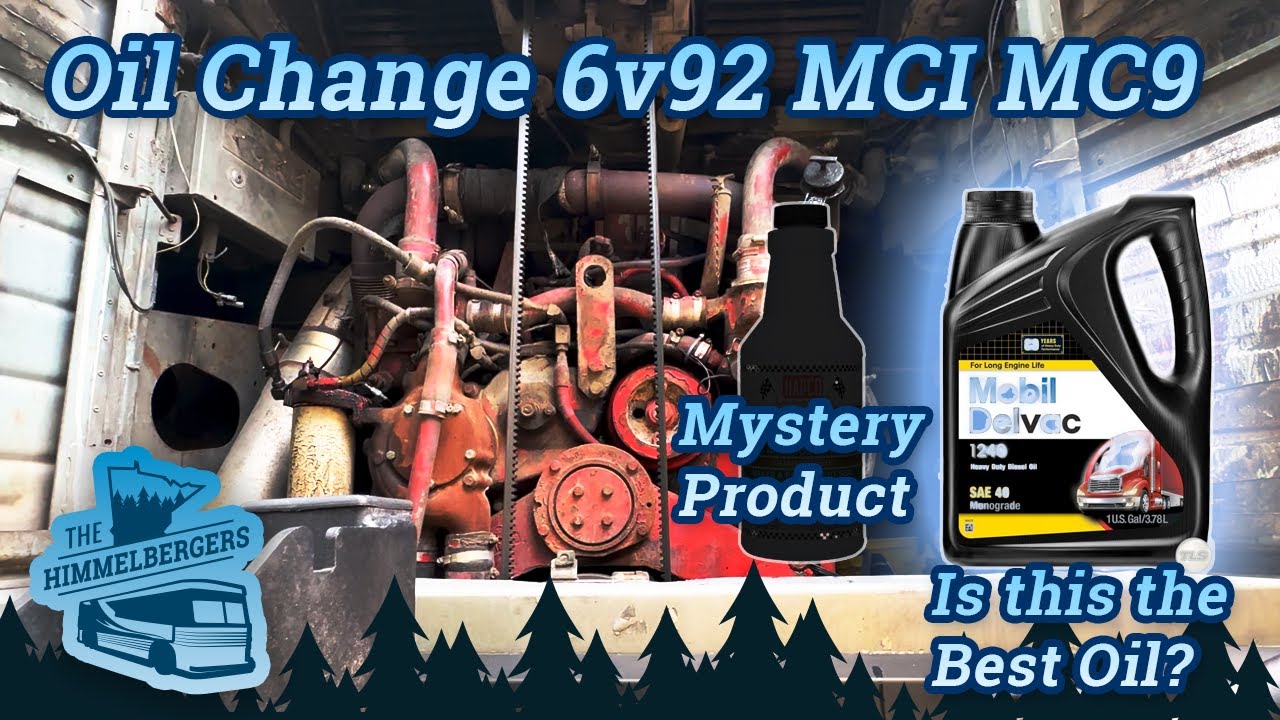 Oil Change 6v92 MCI MC9  - Will Stop Leak Fix Rear Main Seal Leak?