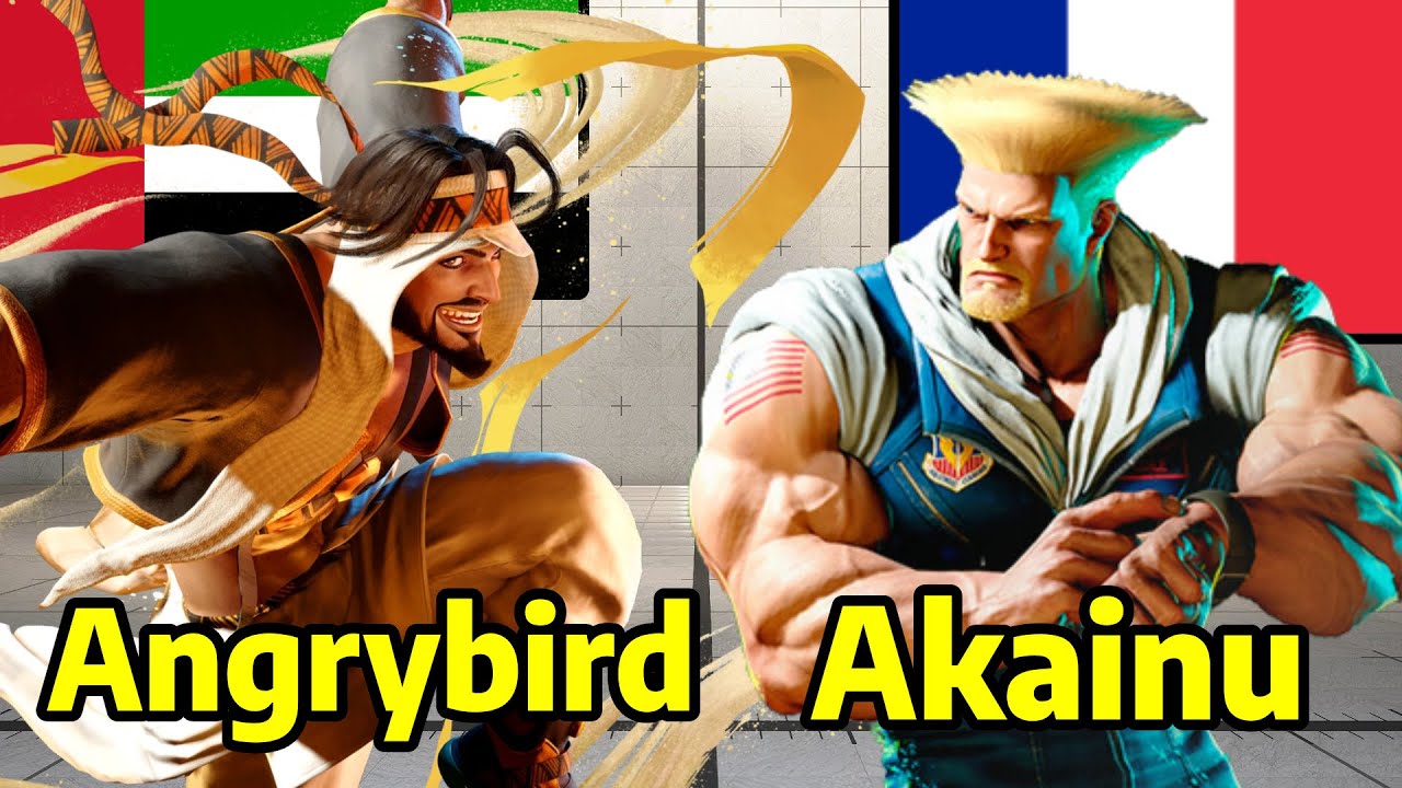 ‼Street Fighter 6 ➥ Angrybird (RASHID) VS Akainu (GUILE ガイル) 4K Master Ranks   ‼