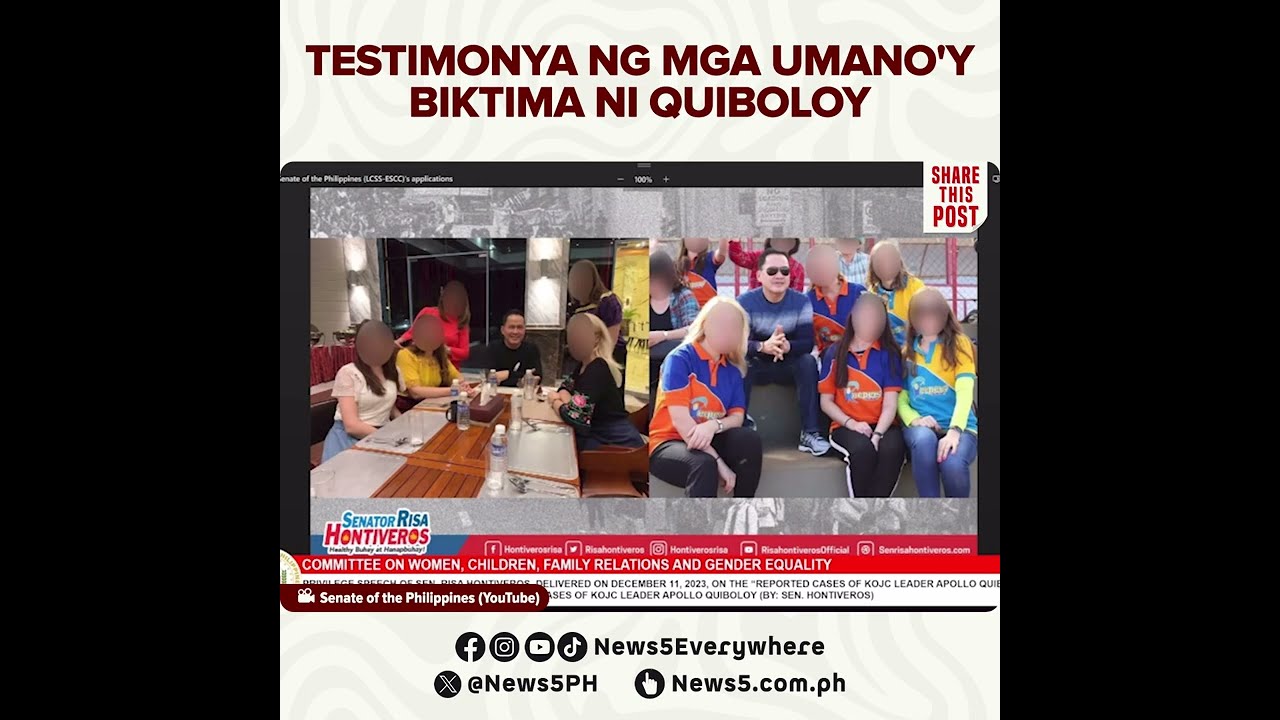 Mga babaeng taga-Ukraine na paulit-ulit pinagsamantalahan umano ni Quiboloy, lumutang sa Senado