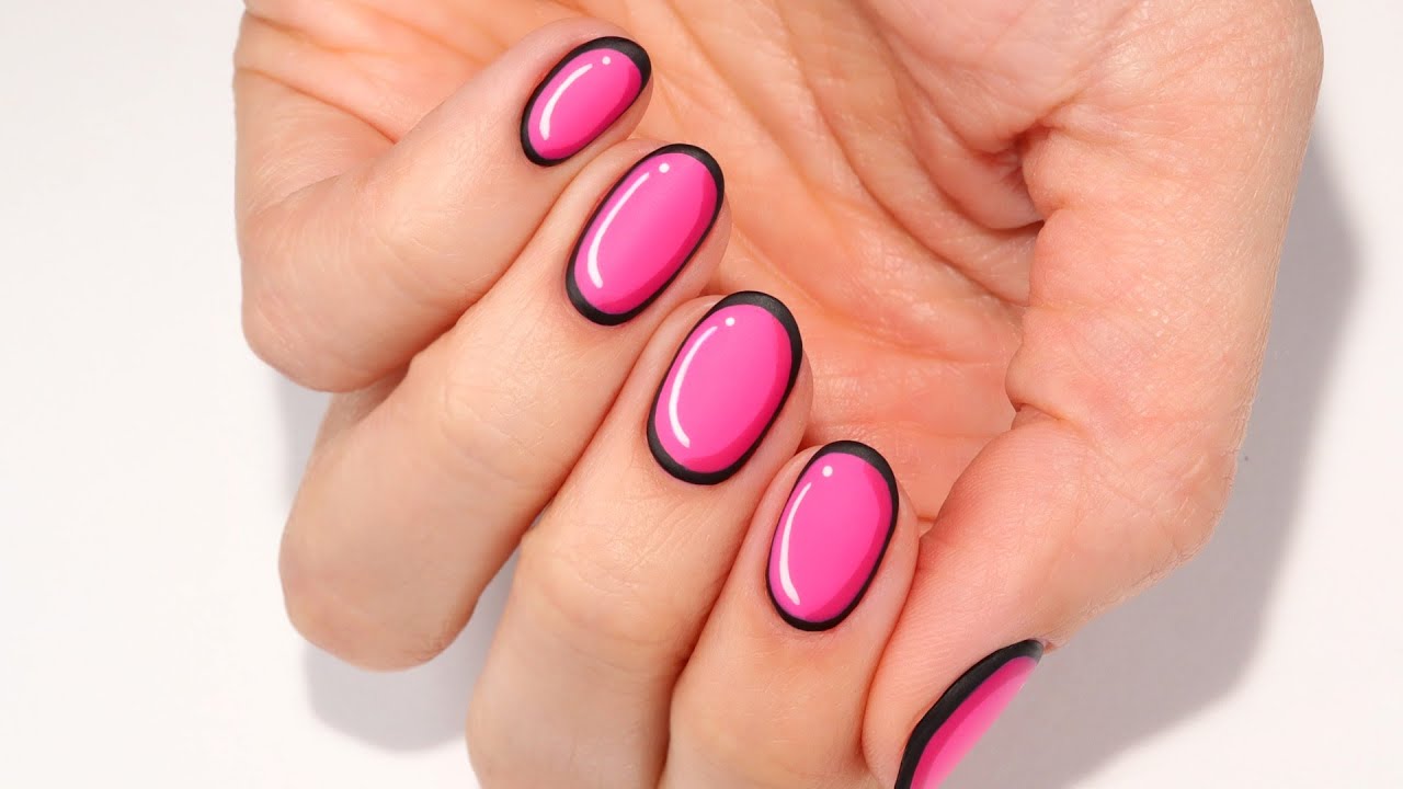 Pop Art Cartoon Nails Nail Art