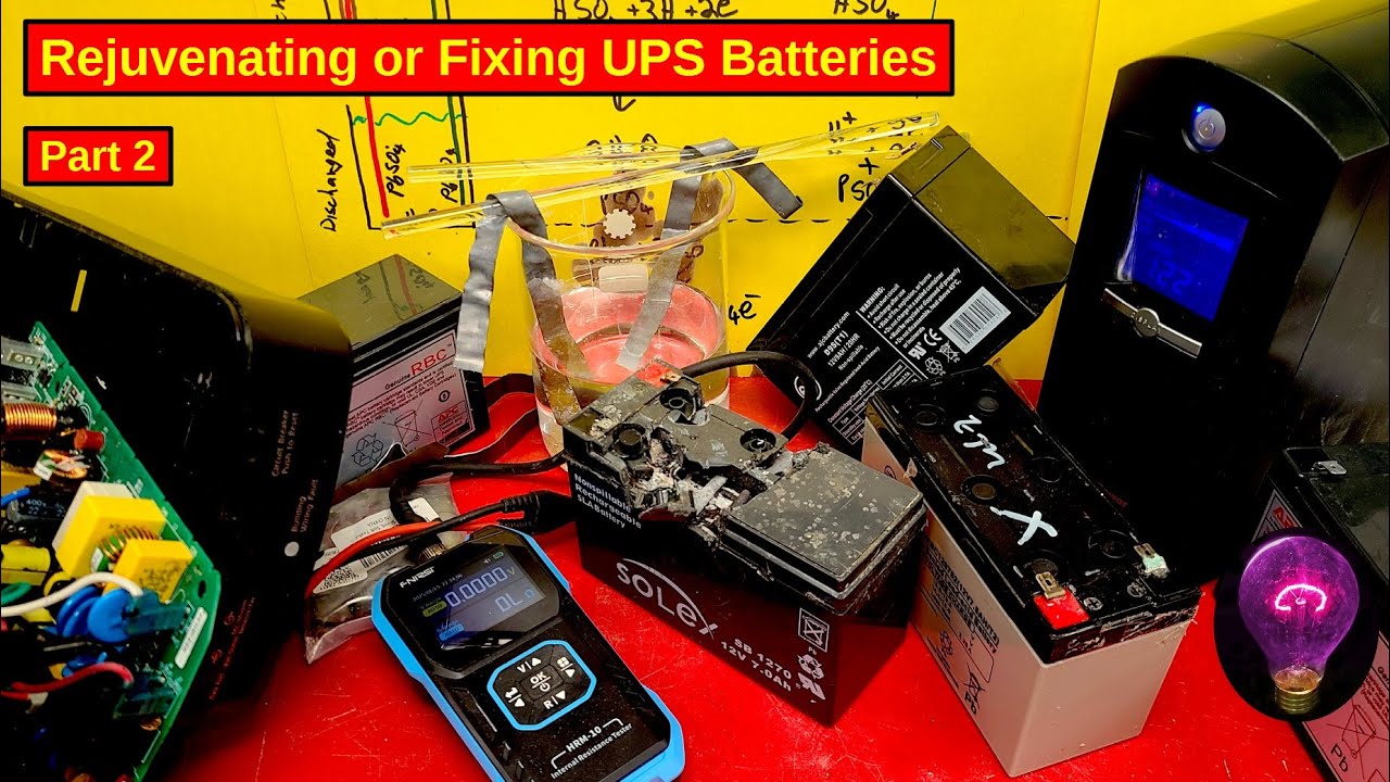 Reviving UPS Batteries is Possible and fairly Easy!!