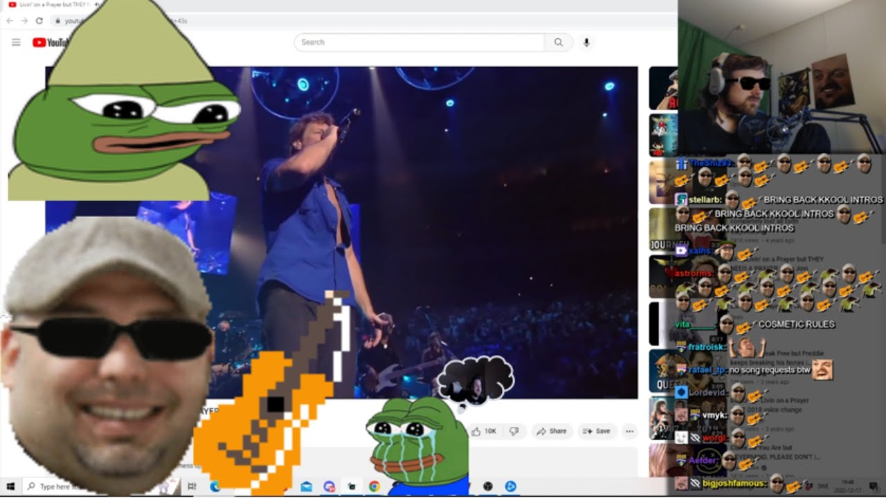 Forsen reacts to Livin' on a Prayer but THEY NEED A PRAYER | Bon Jovi