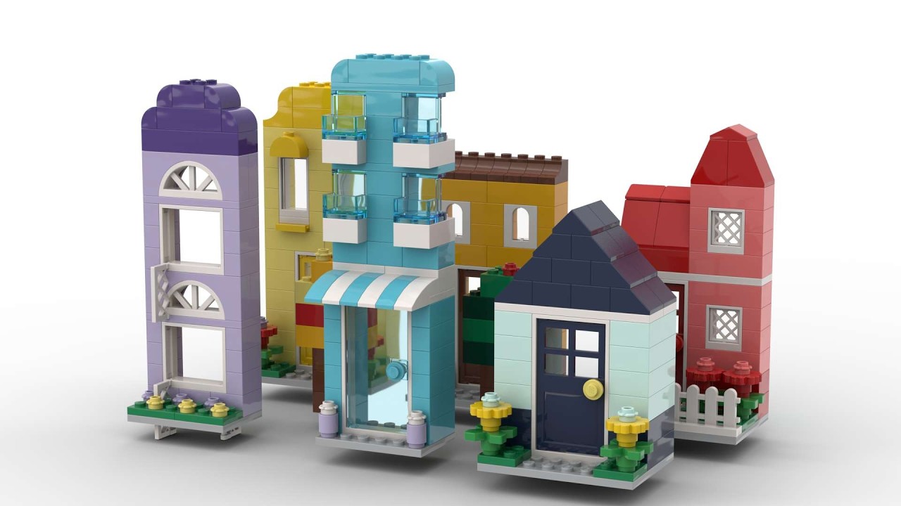 Lego 11035 Creative Houses Speed ​​Build Studio Bricklink LDD от PLegoBB