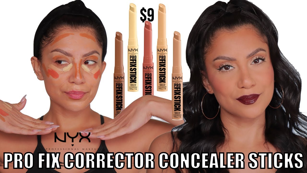 *Новинка* NYX PRO FIX STICK КОРРЕКТИРУЮЩИЙ КОНСИЛЕР ДЛЯ ЛИЦА + ТЕСТ НА СТОЙКОСТЬ *для жирной кожи...