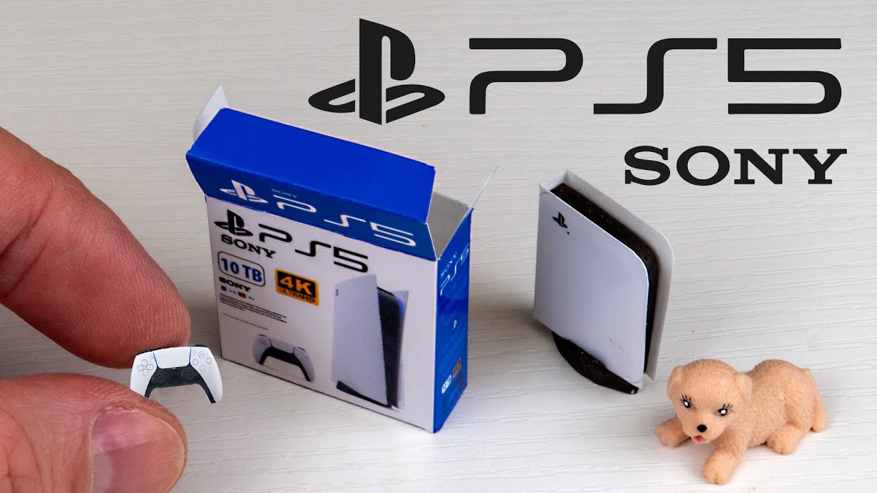 How to Make the World’s Smallest PlayStation 5 for Dolls – DIY Miniature with Box & Controller!