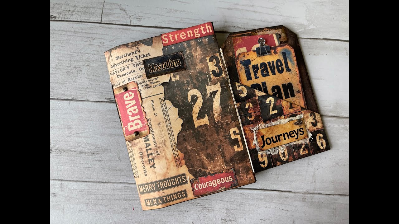 SS Digital Studio Masculine/Travel folio journal 