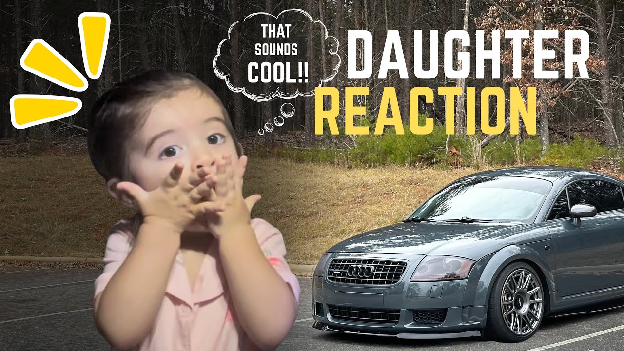 Daughter’s first car ride along and reaction in my Mk1 Audi TT 3.2