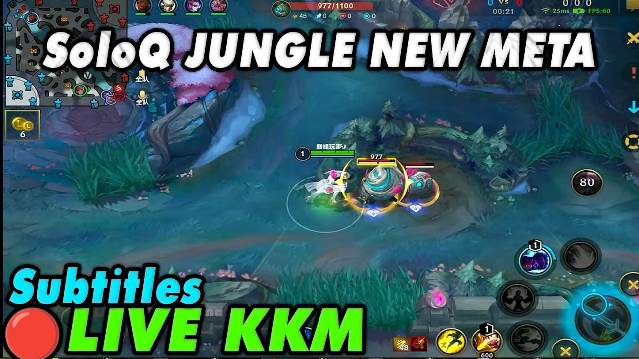 Wild Rift China🔴KKM | SoloQ Jungle Gameplay - 5 Champions Guide Subtitles | Best Build Runes