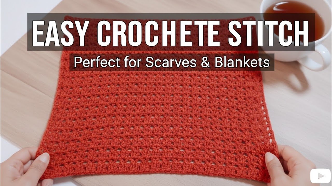 Easy crochet pattern for beginners/ crochet scarf 