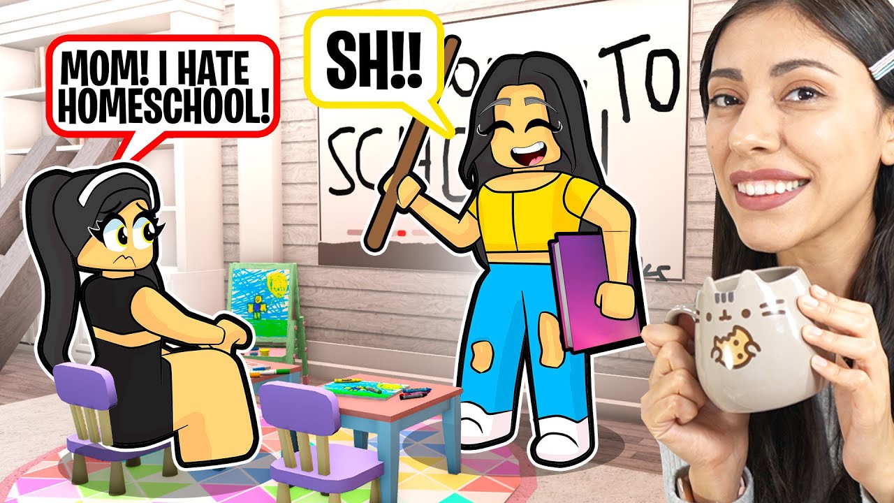 OUR FAMILY'S FIRST DAY of HOMESCHOOL! (Roblox)