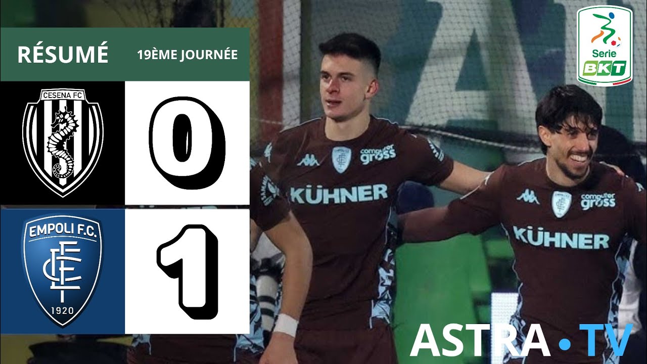Cesena 0-1 Empoli | Résumé Journée 19 | Série B