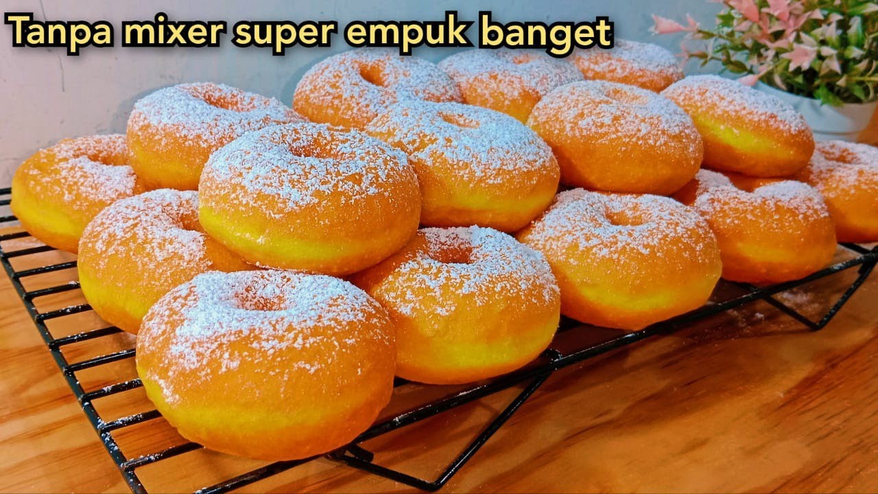 Donat labu kuning tanpa mixer super empuk banget
