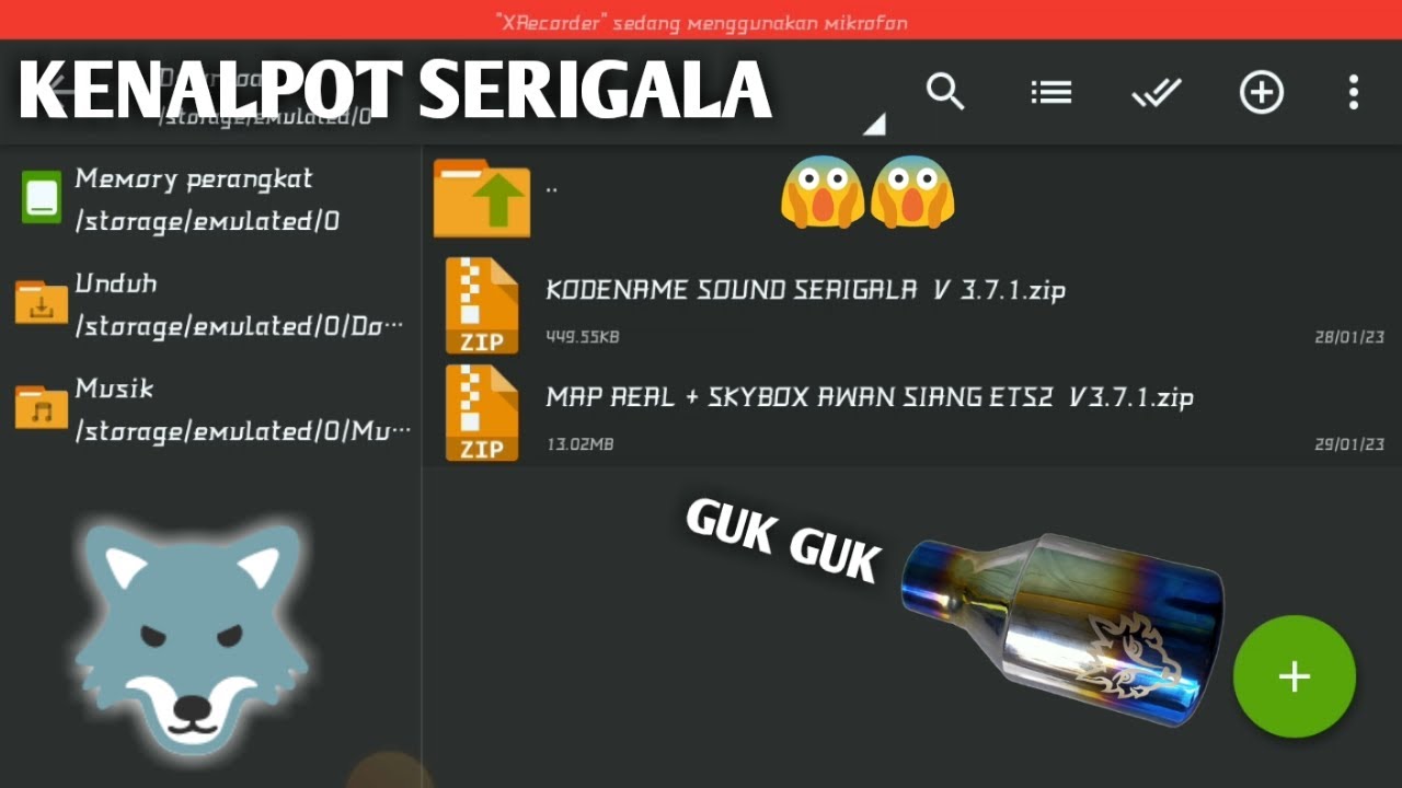 TUTORIAL!!! CARA PASANG KENALPOT SERIGALA BUSSID V3.7.1