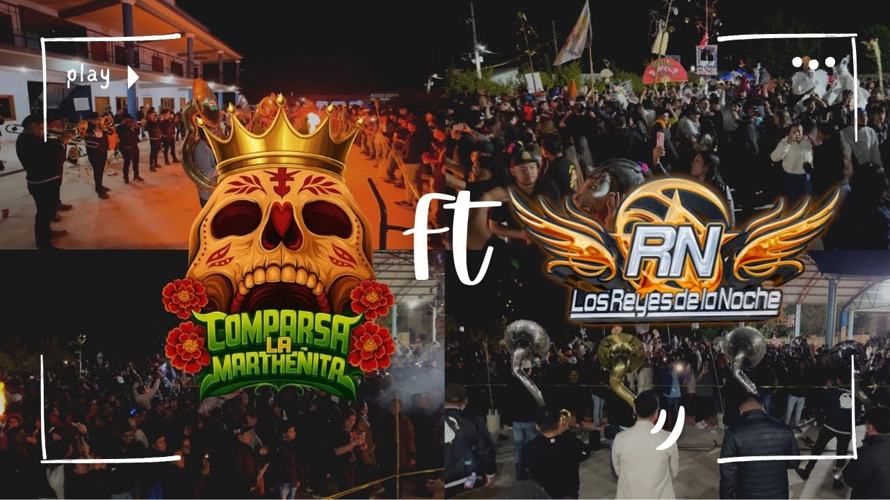 Comparsa La Martheñita 2025 junto a Banda Los Reyes de La Noche, Santa Martha Chichihualtepec Oaxaca