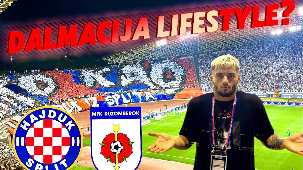 DALMACIJA GORI, HAJDUK NAZALOST NE.. VLOG *Hajduk vs Ružomberok*