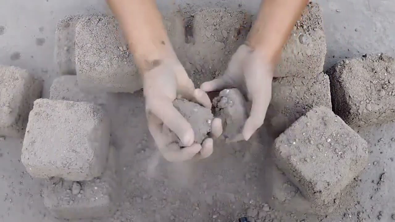 Cement concrete texture dry crumbling different texture 🤤 satisfying video 