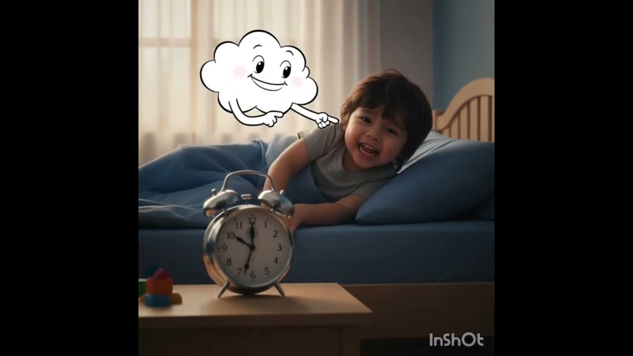 cloudy sky VS sleepy kid  