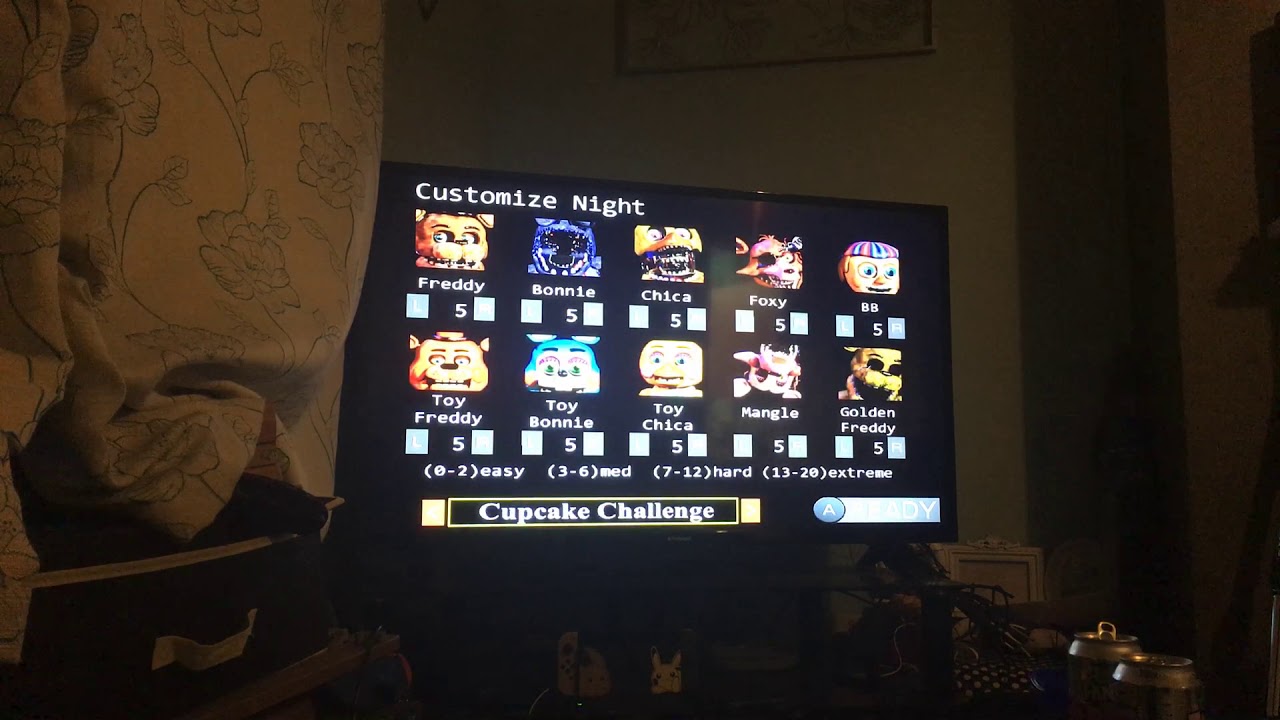 FNaF 2 Nintendo Switch Custom night glitch