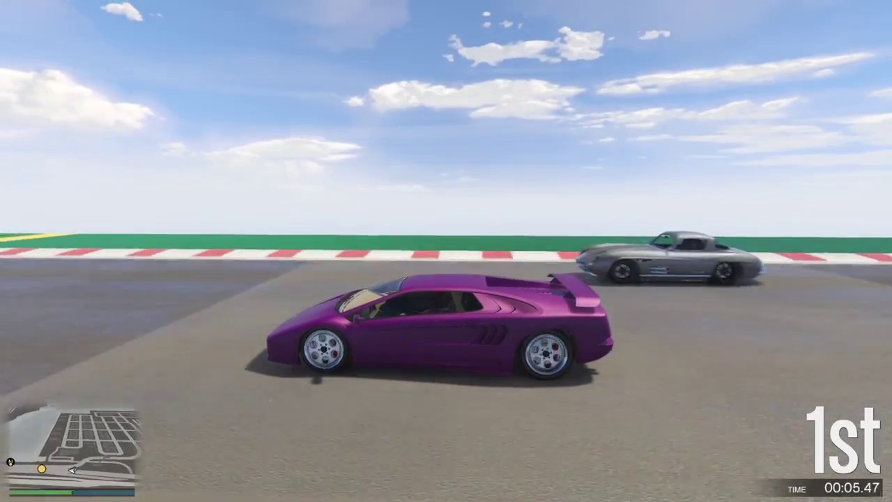 GTA 5 Top Speed Drag Race (Infernus Classic vs. Stirling GT)