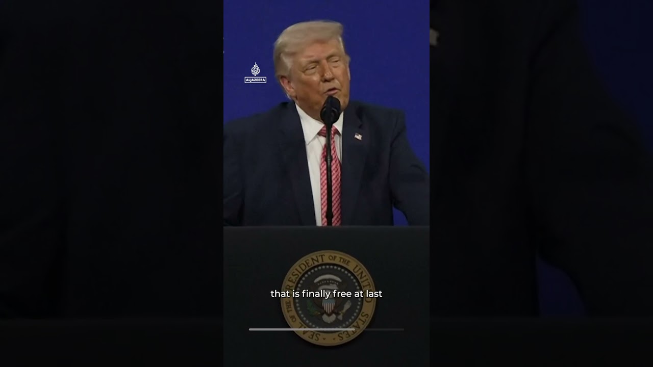 Trump says US-Israeli war on Iran creating a new Middle East | AJ #shorts