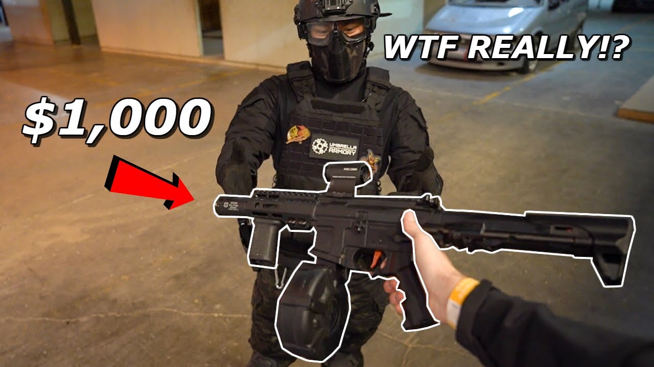 SURPRISING a Fan with a $1,000+ Custom ARP-9! Airsoft War/Gameplay!