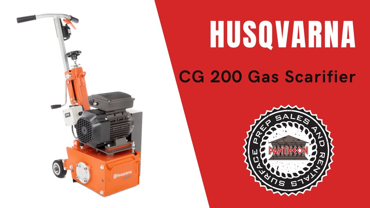 Husqvarna CG 200 Gas Concrete Scarifier: Pantheon Surface Prep Training