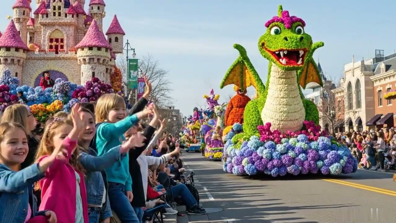 Magical Floral Fairytale Fantasy Parade ✨🏰🦄 | Flower Castles, Phoenix & Fairies | Full Documentary