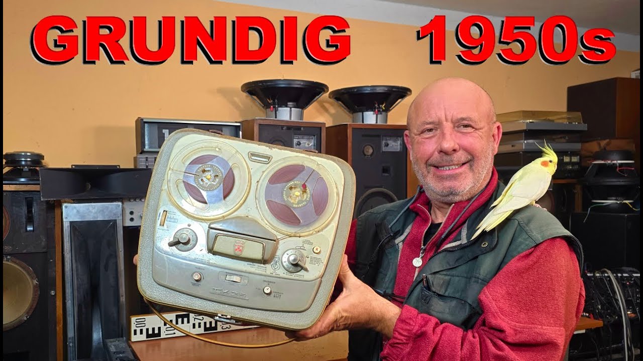GRUNDIG TK 25 Vintage Reel to Reel Tape Recorder Germany