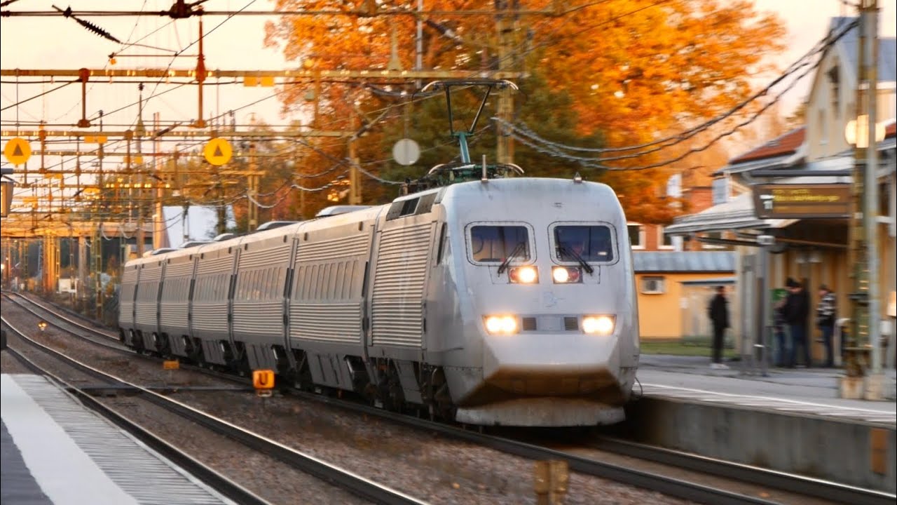 [Blåsigt] Tåg i Laxå 2021