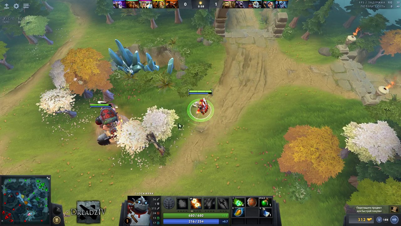Dread's stream. Dota 2 Clockwerk, Riki / 22.02.2017 [1]