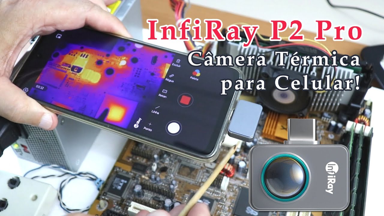 InfiRay P2 Pro - Câmera térmica para celular - localizar curtos agora ficou moleza!