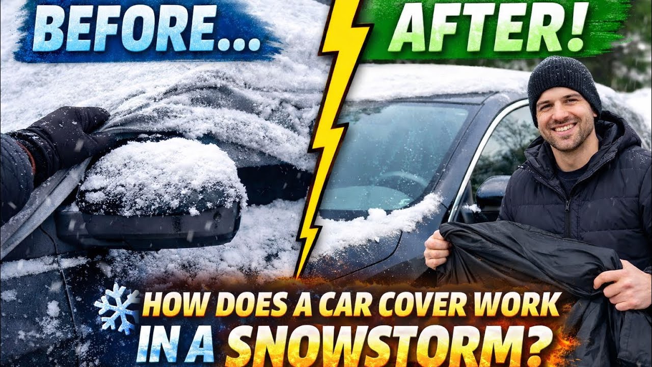 Do car covers actually work in a snowstorm? 🤔