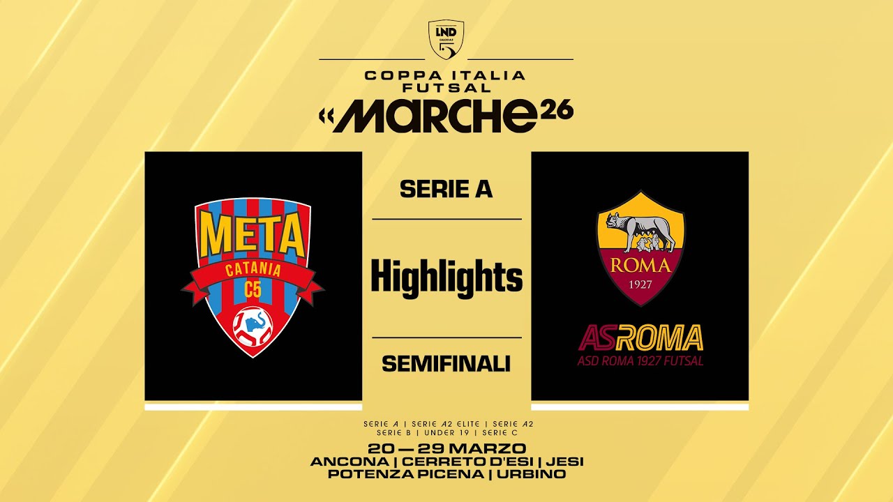 Meta Catania-Roma 1927 3-1 | Gol e highlights | Coppa Italia Serie A 2025/2026 | Semifinali