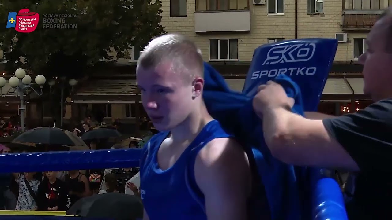 Матчева зустріч з боксу, 60 кг.  Боговід Микола, Київ lр.  -  Омельяненко Богдан, Полтава КМС
