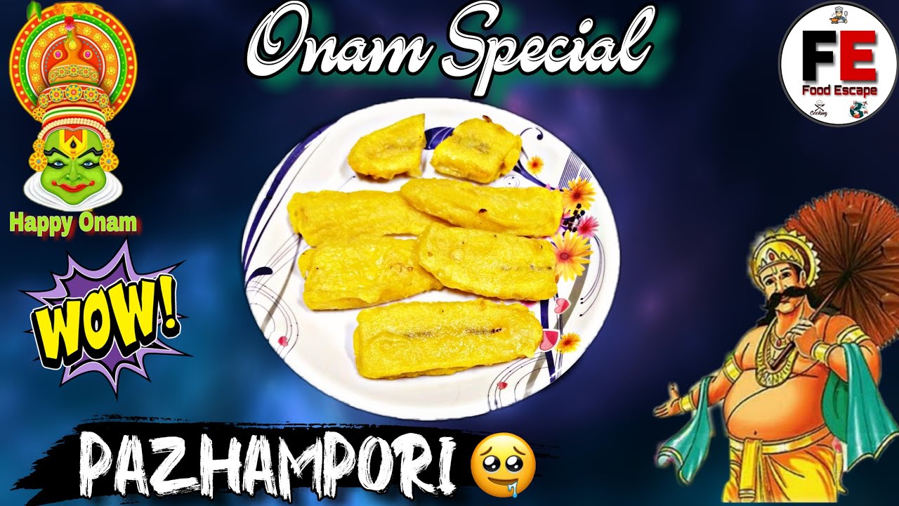 Pazham Pori | Banana Fritters Recipe | Banana Bajji | South Indian Recipe | Onam Special