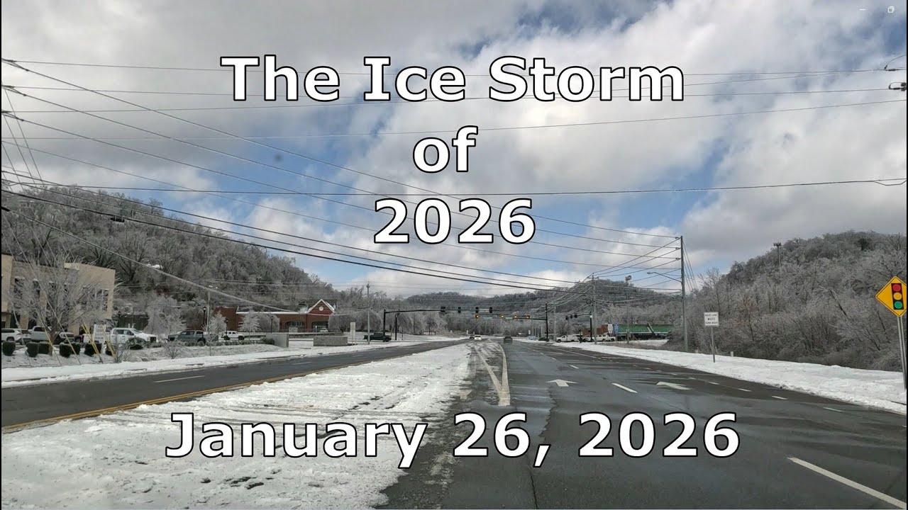 The Ice Storm of 2026: Lynnwood Way/Berrys Chapel Road, January 26, 2026