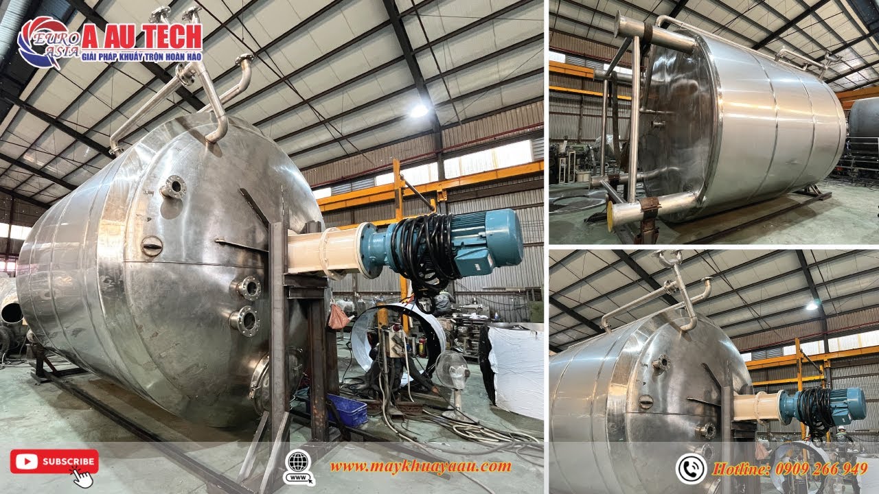 Hoàn thành bồn khuấy keo gia nhiệt 18 khối cho khách kịp tết - Lh: 0909 266 949 (Á Âu)