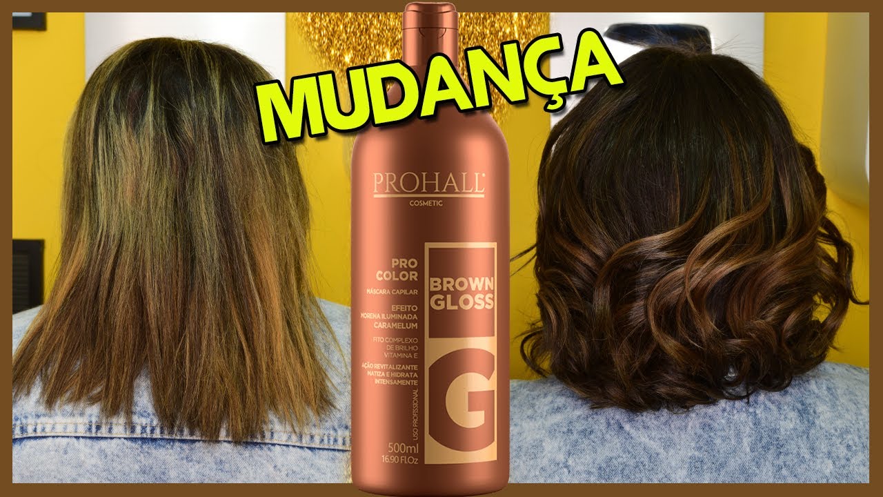CORREÇÃO DE COR APENAS COM UM MATIZADOR CAPILAR - BROWN GLOSS PROHALL