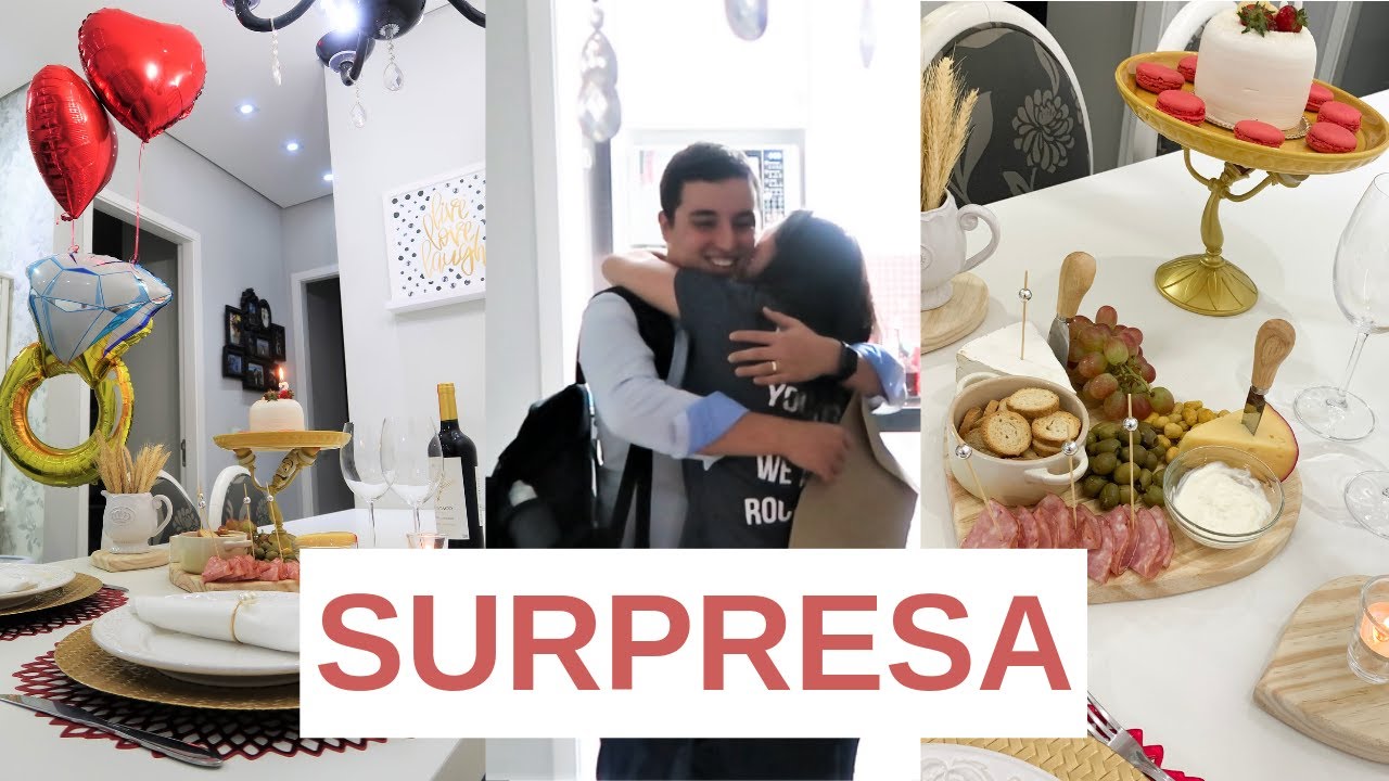 JANTAR SURPRESA PARA O MARIDO - ANIVERSÁRIO DE CASAMENTO