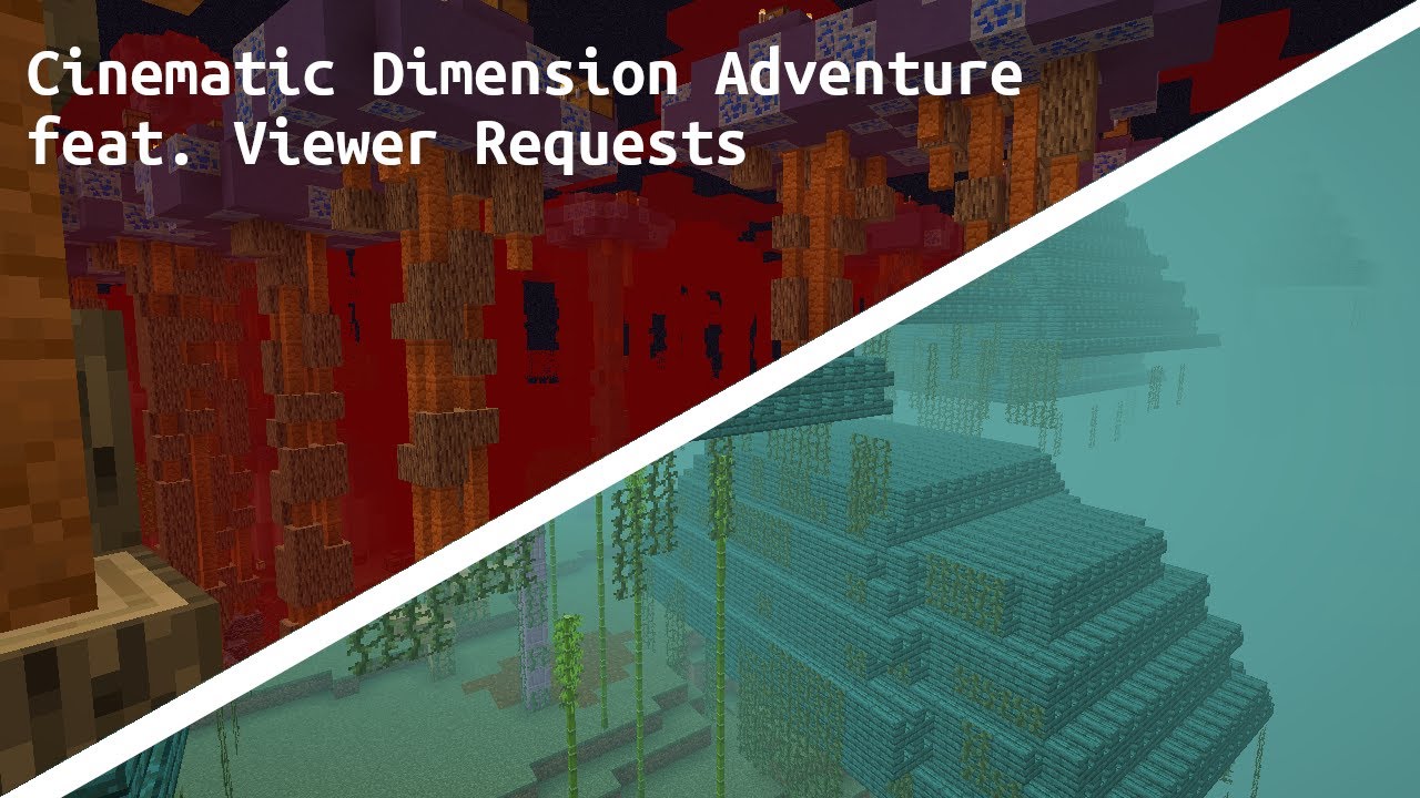 Cinematic Dimension Adventure feat. Viewer Requests | Minecraft 20w14infinite