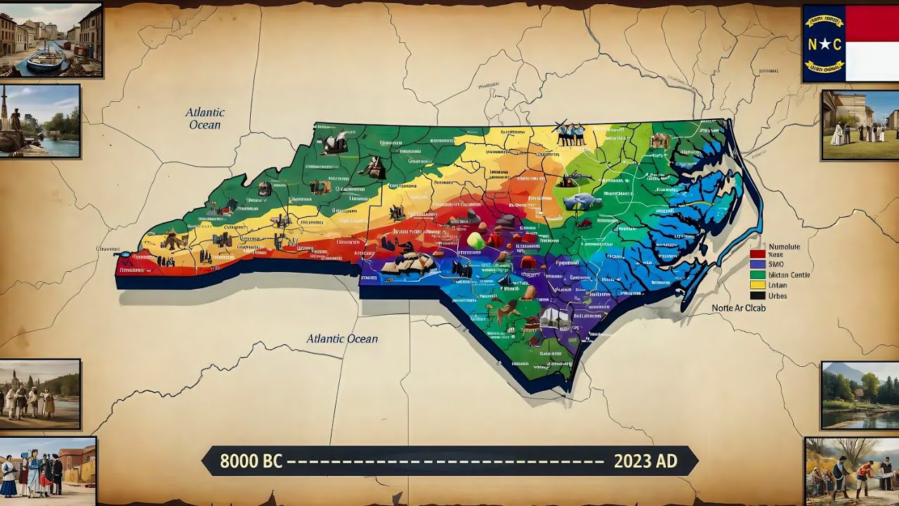 HISTORY OF NORTH CAROLINA (8000 BC - TODAY)