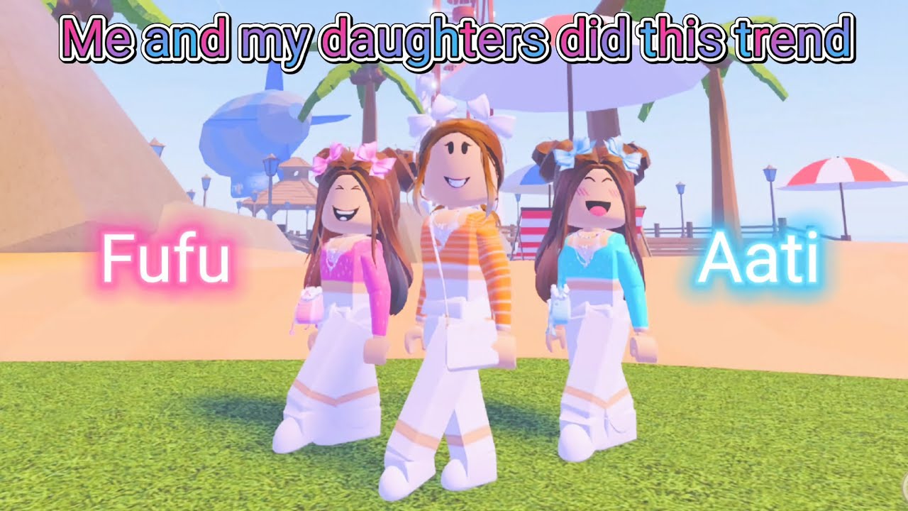 Я и мои дочери✨👭✨Сделали этот тренд (часть 1) Тренд Roblox 2023 || Мой игровой город ♥ #Roblox #т...