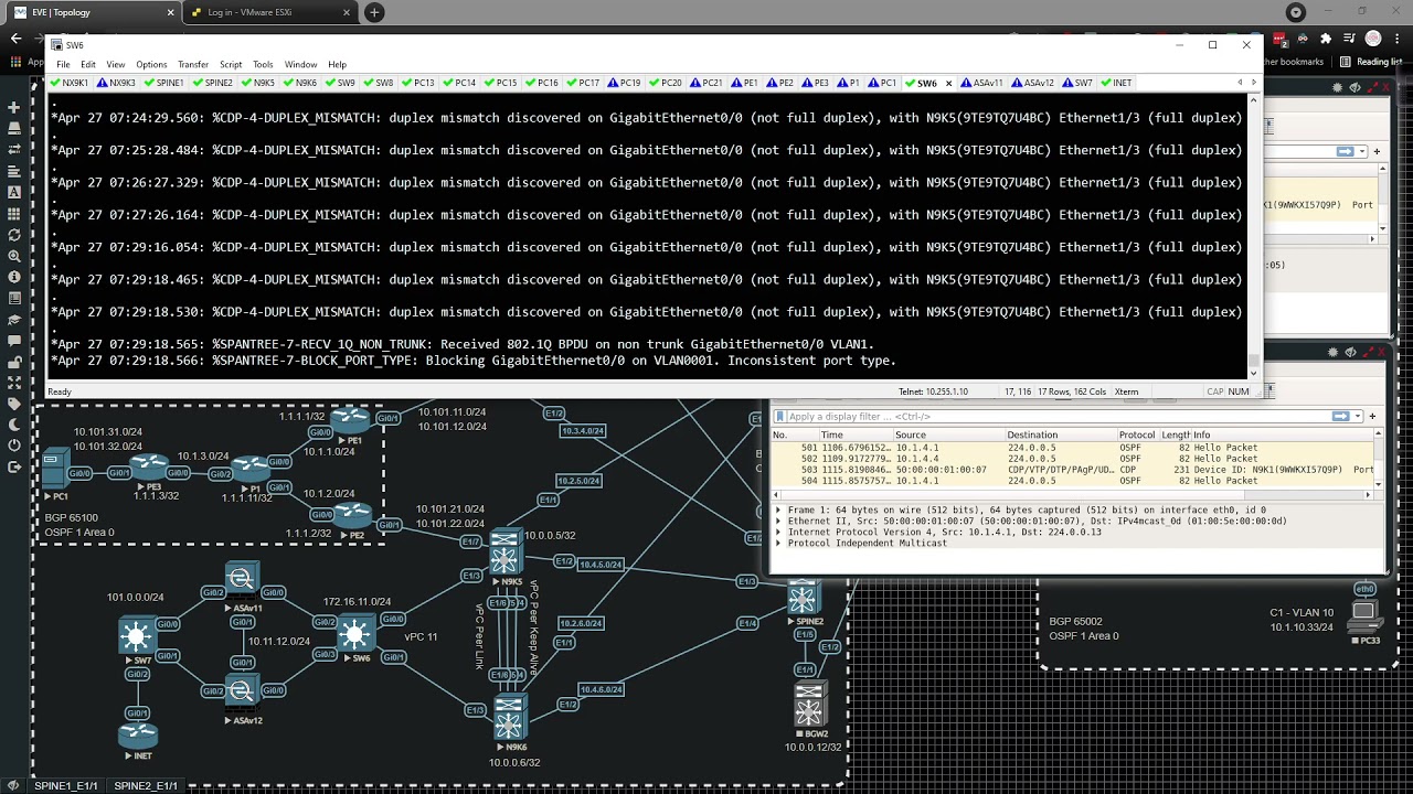 Cisco Data Center Nexus 9000v VXLAN 013 - Service Leaf Setup and Single ASAv Firewall Deployment
