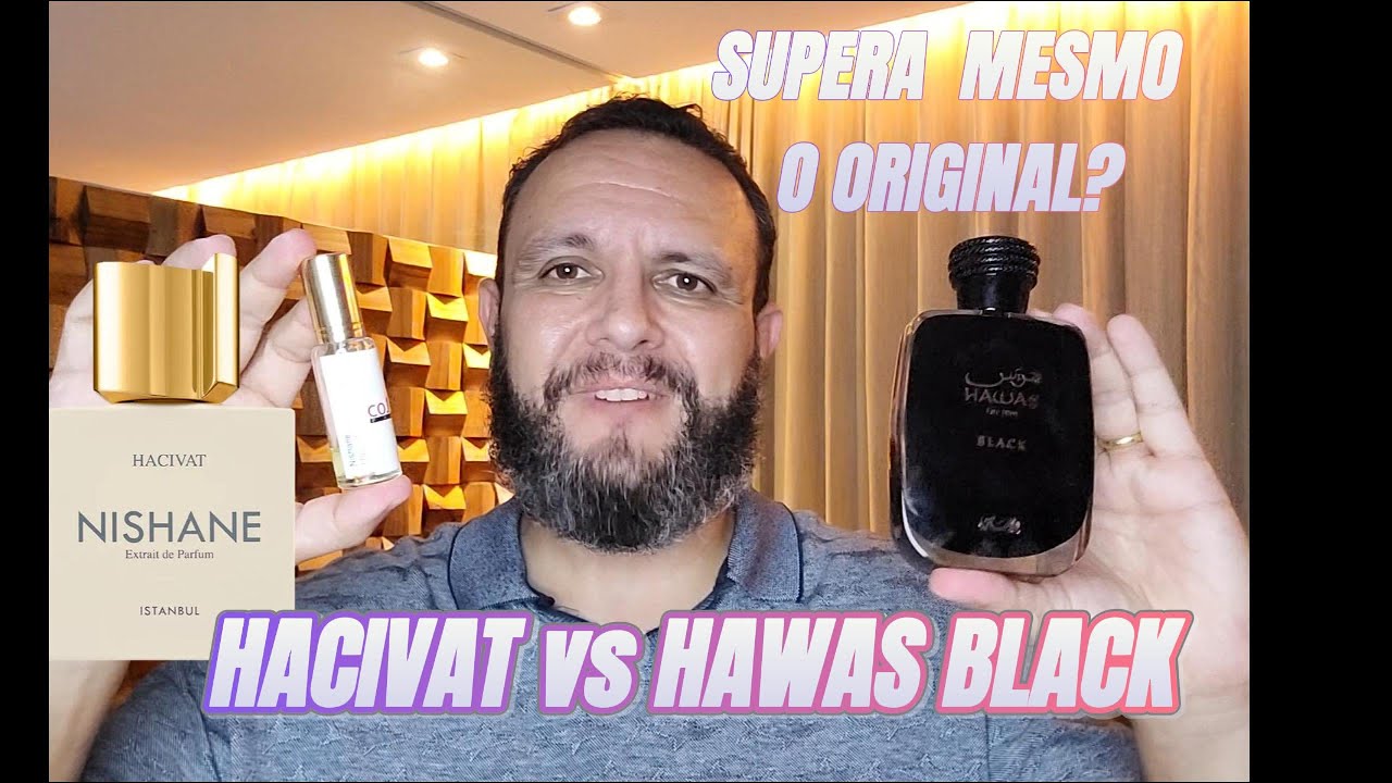 Rasasi HAWAS BLACK é mesmo clone do HACIVAT Nishane?