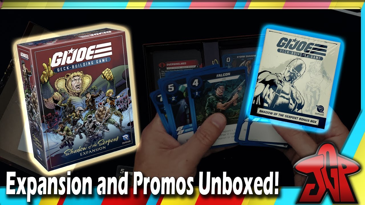 G.I. Joe Deck-Building Game: Shadow of the Serpent Expansion unboxing