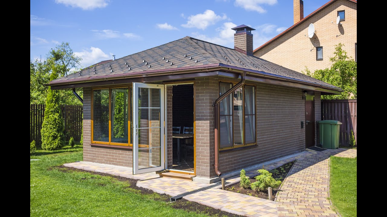 Строительство кирпичной беседки 8,5х4,5 м