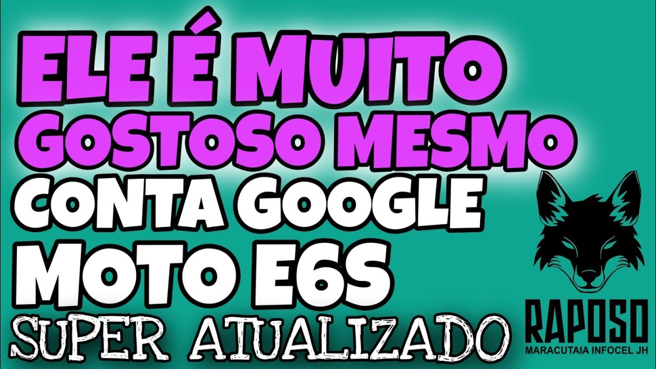 DESBLOQUEIO  CONTA GOOGLE MOTO E6S / SEM PC SUPER ATUALIZADO