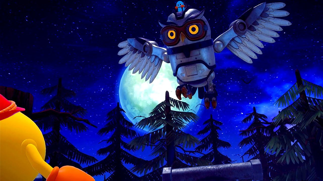Pac-Man World 2: Re-Pac - Inky's Whimsy Owl Mecha Boss Battle
