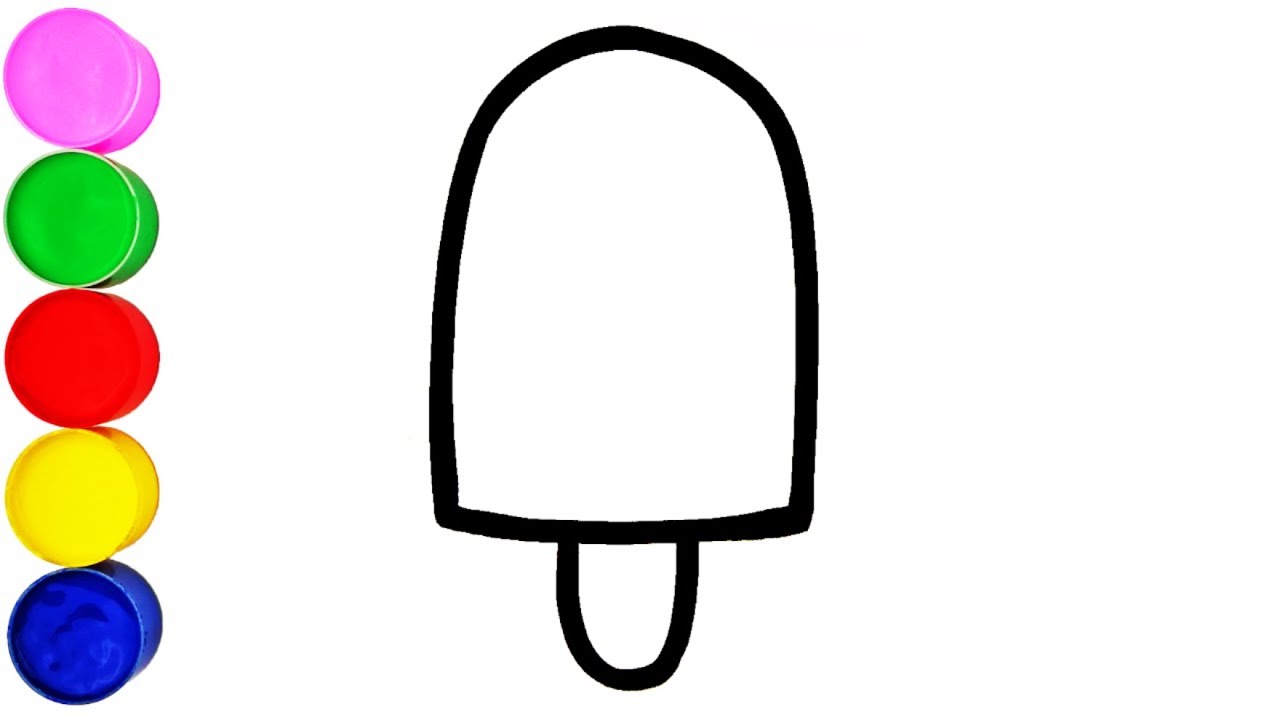 Eis Zeichnen und Malen für Kinder Farben Lernen auf Deutsch